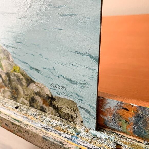 Original Oil Landscape Painting Autumn Landscape Acadia Jordan Pond Signed 8x10" - Picture 4 of 7